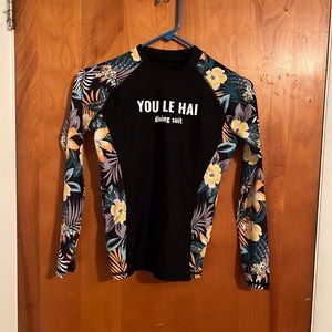 Diving swim suit 2 piece with built in bra